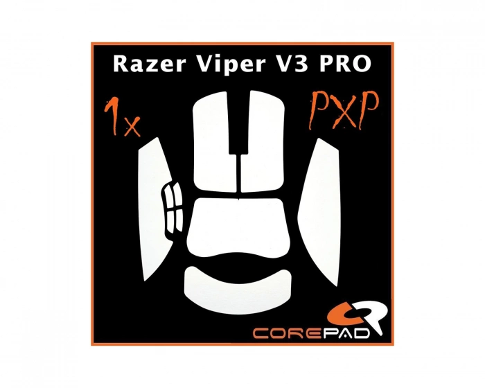 Corepad PXP Grips for Razer Viper V3 Pro - White