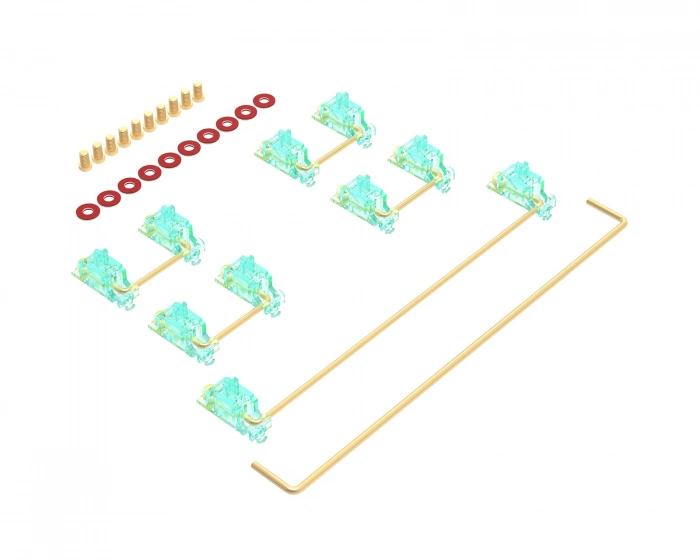 Durock Stabilizers V3 Screw Ins - Teal