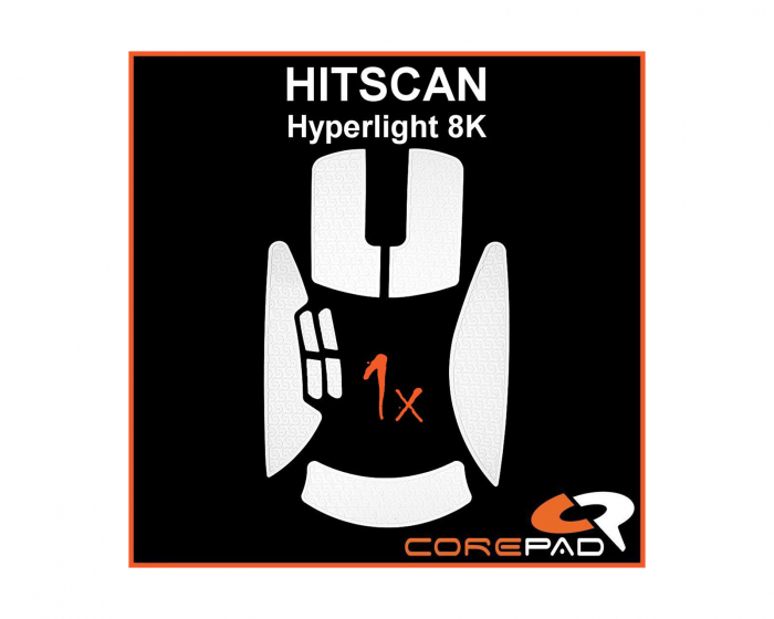 Corepad Soft Grips for HITSCAN Hyperlight 8K - White