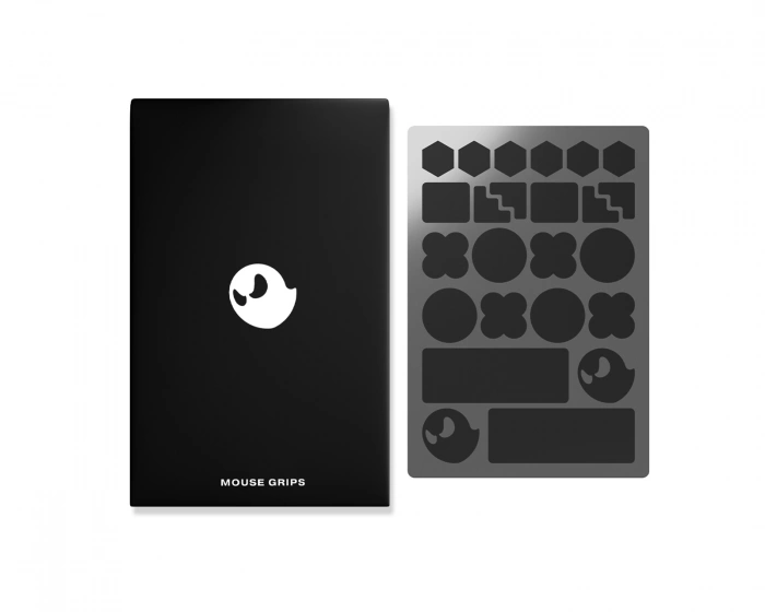 GHOSTGLIDES GHOSTGRIPS - Universal Grips for Mice and Keyboards - Black Heavy