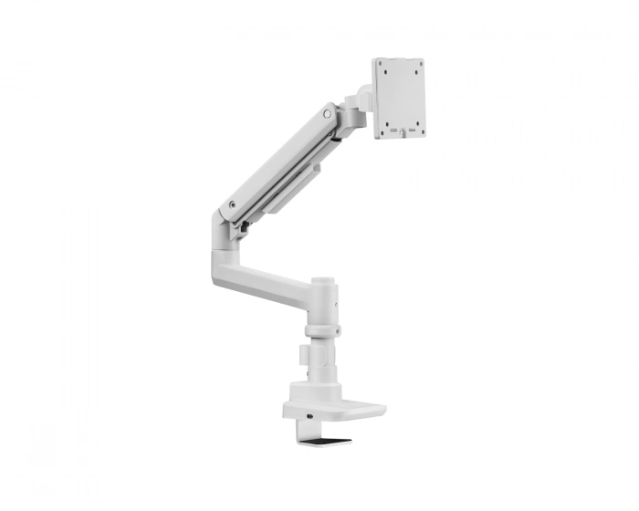 MaxMount Monitor Stand 20kg Heavy-Duty 17”-49” White with USB-Ports - 1 Screen